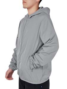 Vestes coupe-vent décontractées pour hommes de haute qualité, logo personnalisé OEM, vente chaude, style automne avec fermeture éclair, imperméables - Product Image 1