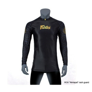 Quick Dry Long Sleeve Rash Guard <b>Compression</b> Wear Stretch Training <b>Shirt</b> for MMA BJJ Wrestling and Gym Activities - Product Image 1