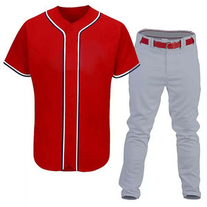 Uniforme de Béisbol, Nuevo, de Alta Calidad, Hecho a Medida, 100% Poliéster, Transpirable, Talla Grande, Estampado, Antibacterial, de Secado Rápido - Product Image 2