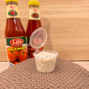 1oz Biodegradable Reusable Sauce Cup with Hinged <b>Lid</b> Freezer Safe & Recyclable - Product Image 2