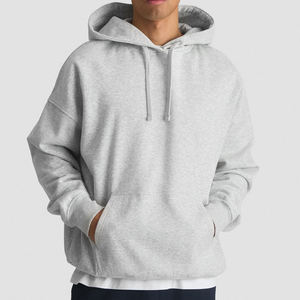 Sudadera con Capucha Básica de Algodón Grueso, Personalizada, Unisex, Lisa, Transpirable, Talla Grande, Esencial para Invierno, Informal - Product Image 4