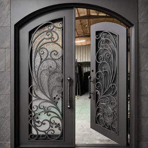 Puertas de Hierro Forjado Personalizadas de Primera Calidad: Mejore el Atractivo de su Hogar con Elegantes Puertas de Hierro Forjado y Puertas Modernas de Acero de Alta Seguridad. - Product Image 2