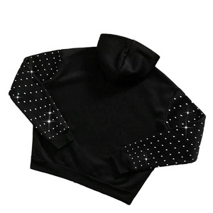 Sudadera con Capucha de Algodón 100% con Pedrería, Unisex, Oversize, Casual, Tejida, Estilo Urbano, para Invierno, Precio Económico para Hombre - Product Image 4