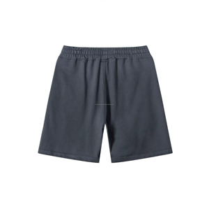 Shorts d'été pour hommes, style streetwear, coupe ample et oversize, personnalisés, vintage, 350 g/m², effet vieilli, délavé à l'acide, uni - Product Image 4