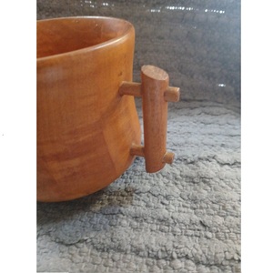 Wooden Mug with Handle <b>Beer</b> Cup Classic Drinkware for Home Hotel Restaurant Party Wholesale Customizable Natural Wood Mug - Product Image 1