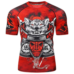 <b>Men</b> Athletic <b>Compression</b> T <b>Shirt</b> Rash Guard Short Sleeve Swim <b>Shirt</b> UV Protection Quick Dry OEM Supplier - Product Image 1