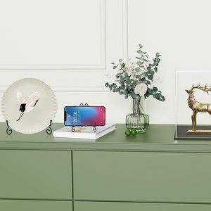 Handmade <b>Black</b> Metal Decorative Display Easel Stand Foldable <b>Plate</b> Photo Frame Book Holder Tabletop Display Stand - Product Image 3