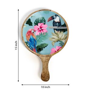 Hermosa Bandeja de Madera de Mango para Servir Pizza, Elegante Plato Redondo para Aperitivos, Decoración Natural para Servir, Organizador Multiusos y Regalo para Venta - Product Image 2