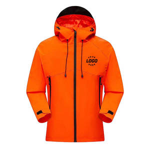 Custom Waterproof Hooded Softshell Jacket <b>Men</b> Windproof Outdoor <b>Rain</b> Jacket Breathable Hiking <b>Coat</b> OEM ODM Wholesale - Product Image 6