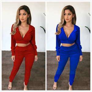 Ensemble de survêtement en velours personnalisé pour femme : sweat à capuche zippé et pantalon de jogging en velours - Product Image 2