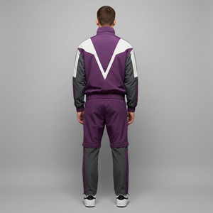 Nueva Llegada 2026, Conjunto Deportivo de 2 Piezas con Logotipo Personalizado al por Mayor, Estampado Vintage Elástico de Poliéster/Nailon - Product Image 3