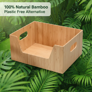 Boîtes de rangement rectangulaires en bambou écologiques 1-3L, étanches, classiques, pour la maison, la cuisine, la salle de bain, vente en gros - Product Image 3