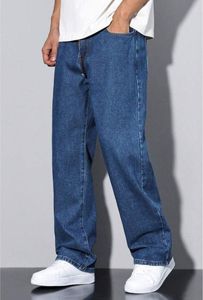 Jean en denim noir coupe droite à jambe large pour homme - Nouveau design, taille mi-haute, respirant, en coton et élasthanne, pantalon décontracté pour l'été et l'automne - Product Image 5
