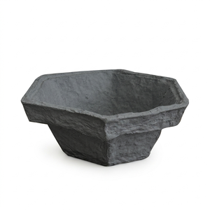 Bol à salade et à fruits en papier mâché fait main, centre de table rond, accent décoratif pour table, vente en gros - Product Image 5