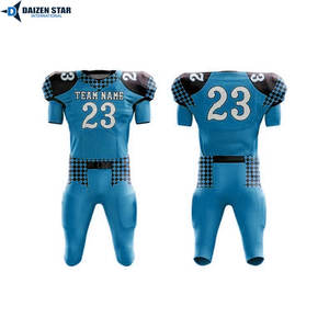 Maillot de football américain à manches courtes en Spandex/Polyester, anti-humidité, UPF 50+, personnalisable avec les noms d'équipes, toutes saisons - Product Image 5