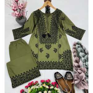 Ensemble haut et bas pour femmes, vêtements de soirée élégants avec broderie élégante et travail de séquence - Product Image 6