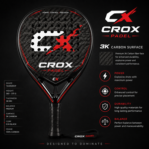 ไม้พายคาร์บอนไฟเบอร์ Crox 3k แกนโฟม EVA น้ำหนักเบา ดูดซับแรงกระแทก ด้ามจับกันลื่น 16x19 รูปทรงเพชร สำหรับกีฬากลางแจ้ง - Product Image 4