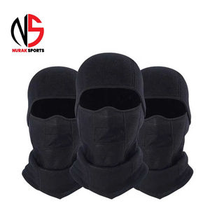 Balaclava noire unisexe à motif uni, taille personnalisable, pour affichage intégral du visage, vente en gros chez Nurak Sport - Product Image 2