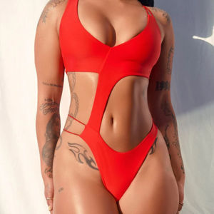 Body de una pieza transpirable y elástico para mujer, ideal para pole dance, espectáculos y como atuendo de moda. - Product Image 4