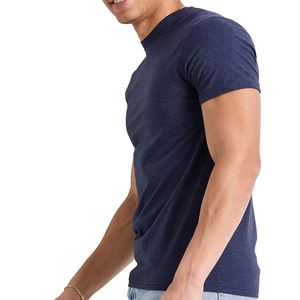 Camiseta de manga corta de rendimiento con logotipo personalizado de estilo moderno, venta directa de fábrica, camiseta informal de estilo urbano para hombre - Product Image 2