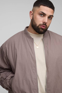 Veste bomber de baseball d'hiver pour homme, logo personnalisé sur le devant, 100% polyester satiné, coupe-vent, respirante, streetwear - Product Image 6