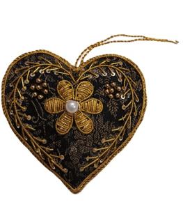 ของตกแต่งต้นคริสต์มาสสำหรับเด็ก งานปักมือคุณภาพสูง หรูหรา ประดับด้วยลูกปัดและลายดาวคริสเตียนแบบซาร์โดซี - Product Image 1