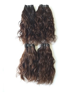 Indian Remy Human Hair <b>Extensions</b> Deep Wave Skin Weft Full Cuticle Aligned Hair Bundles <b>for</b> <b>Braiding</b> and Weaving - Product Image 1