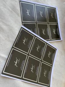 Etiquetas Impresas con Logotipo Personalizado, Tarjetas de Agradecimiento con Estampado en Dorado, Juego de Papelería Empresarial Personalizada, Etiquetas de Marca al por Mayor - Product Image 5