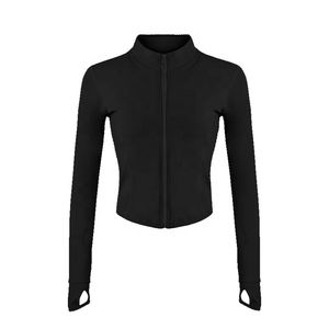 Conjuntos Deportivos de Nylon Transpirable para Mujer al por Mayor: Leggings de Yoga y Chaquetas con Cremallera y Logotipo en la Cintura de Secado Rápido - Product Image 5