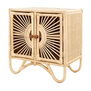 Sunburst Wicker Cabinet Toddler Furniture Nursery Room Rattan <b>Storage</b> <b>Unit</b> Cheap Price Hot Sale Factory Direct Quality Sale - Product Image 1