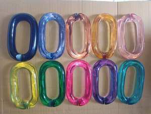 Colorful Large Transparent Epoxy Resin Chain Links Wall Hanging Decor DIY Projects Angel <b>Room</b> <b>Divider</b> <b>Curtain</b> for Personalized - Product Image 2