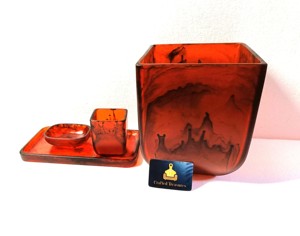 Ensemble de salle de bain élégant en résine époxy, quatre pièces personnalisées, pour distributeur de savon, porte-brosse à dents, au meilleur prix - Product Image 1