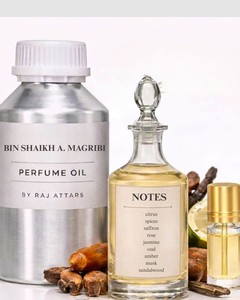 Aceite de Perfume Concentrado (Attar) Bin Sheikh A. Magribi de Alta Calidad, 100 Gramos, Colección Oud, Sin Alcohol, Unisex, Larga Duración - Product Image 1