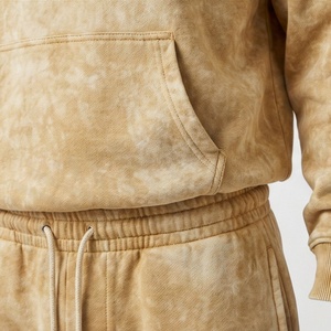 Custom Made Mens Acid <b>Wash</b> Tracksuit Plus Size Casual Wear Solid Fleece Sweatshirt Printed Logo Rhinestone <b>Tech</b> Apparel - Product Image 5