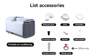 Aire Acondicionado Portátil de 4200 BTU Solo Frío con Control Remoto y Ducto de Extracción para Uso Doméstico - Product Image 1