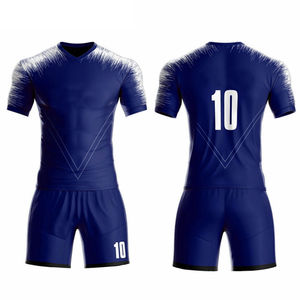 Manufacturer Customized New Adult Football Jersey Training Uniform V-neck Quick Dry Breathable 100% <b>Polyester</b> Soccer <b>Shirt</b> - Product Image 3