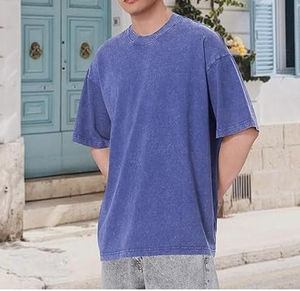 เสื้อยืดผู้ชายแบบหนา 300GSM คุณภาพสูง ขายดี ผลิตตามสั่ง ผ้าฝ้าย 100% ระบายอากาศได้ดี ไซส์ใหญ่ ทรงไหล่ตก - Product Image 4