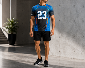 Uniforme Deportivo Personalizado de Poliéster Sublimado, Ligero, Cómodo, con Tela que Absorbe la Humedad, Logotipo Personalizado en la Parte Delantera y Trasera - Product Image 4