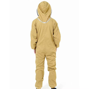 Traje de Apicultura Profesional de Algodón con Logotipo Personalizado, Traje de Apicultura Color Bronceado, Traje de Apicultor de Cuerpo Completo, Seguro, OEM, Hecho a Medida - Product Image 2