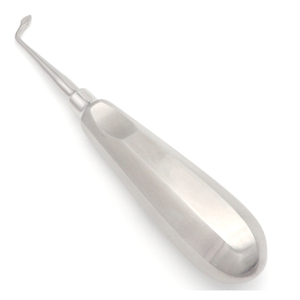 Elevador de punta Bernard Root de ángulo recto 4mm 15.5cm, tipo bayoneta, para sindesmotomía, instrumento quirúrgico dental de extracción con mango hueco - Product Image 1