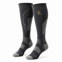 Chaussettes de compression, chaussettes athlétiques de qualité supérieure, matériau extensible respirant, ajustement confortable et de soutien, idéales pour la course à pied et le cyclisme