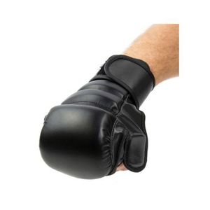 Gants de combat professionnels K1 en cuir véritable pour Muay Thai et Kickboxing avec paume ouverte – Produits de boxe de compétition - Product Image 2