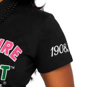 Camiseta gráfica Black By Culture By Merit para mujer, camiseta informal de manga corta de algodón con cuello redondo, ropa con estampado rosa y verde - Product Image 2