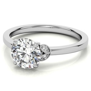 Moissanite <b>Ring</b> 7mm Prong <b>Set</b> Certified Silver White Gold Plated Engagement Wedding Bridal Solitaire Luxury Sparkling <b>Women</b> Fine - Product Image 3