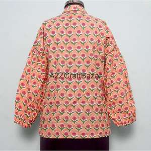 Robe Courte Femme 100% Coton Style Coréen Moderne Ample Décontractée Manches Évasées Col Rond Imprimé Floral Printemps Automne pour Grossistes - Product Image 6