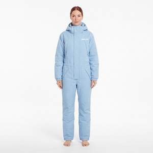 Mono de esquí para mujer, de una pieza, impermeable, con capucha desmontable, a prueba de viento, para esquí al aire libre - Product Image 4