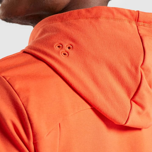 2026 Bright Orange <b>Lightweight</b> <b>Hoodie</b> For Men Premium Casual Pullover Soft Cotton Streetwear Sweatshirt Modern Winter Fashion - Product Image 3