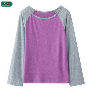 T-shirts à manches longues raglan pour enfants, t-shirts confortables pour tout-petits, garçons et filles, 100% coton, t-shirts raglan, t-shirts à col rond pour enfants - Product Image 1