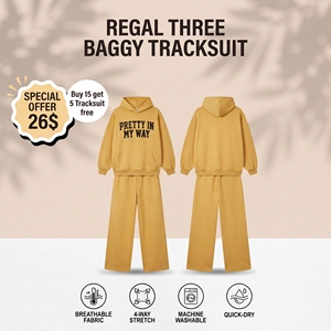 <b>Men's</b> Oversize Print Tracksuit Loose Fit Cotton Two Piece Sweat Hoodie And Sweat Wide Leg Pants Set Custom <b>Men</b> <b>Baggy</b> <b>Jogger</b> Set - Product Image 1