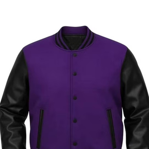 Chaqueta Varsity Unisex Azul y Blanca, Estilo Urbano Invernal, Vintage, Impermeable, Resistente al Viento, Ecológica, Transpirable, con Bordado Personalizado - Product Image 2